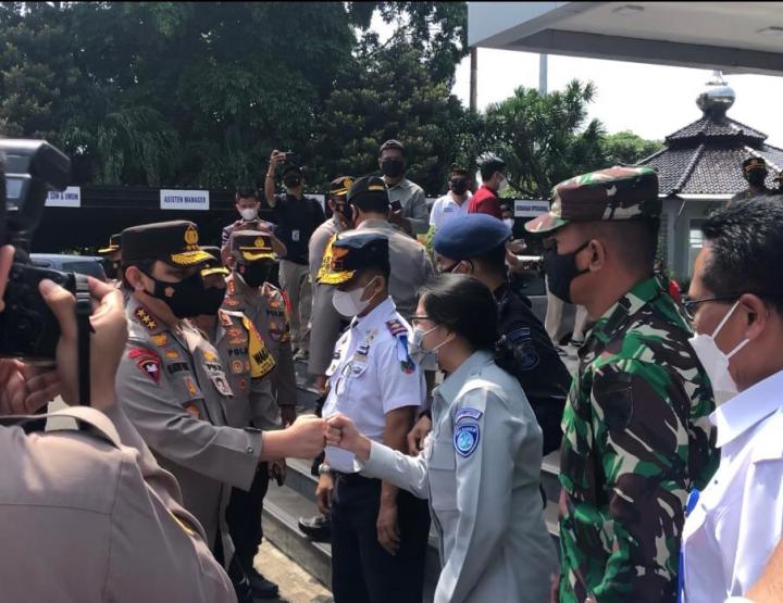 Kepala Cabang PT. Jasa Raharja Cabang Lampung Margareth VS Panjaitan, Menyambut Kunjungan Kerja Wakapolri